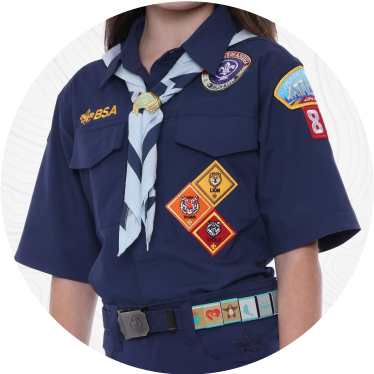 Blue Cub Scout Class A shirt