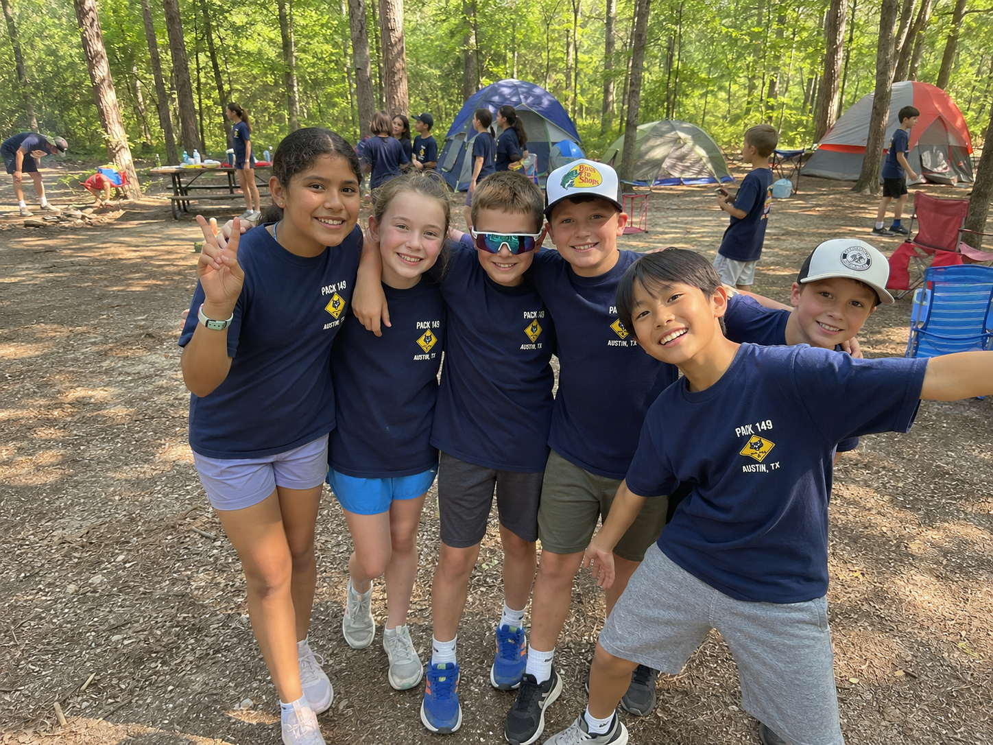 Pack 149 scouts having fun